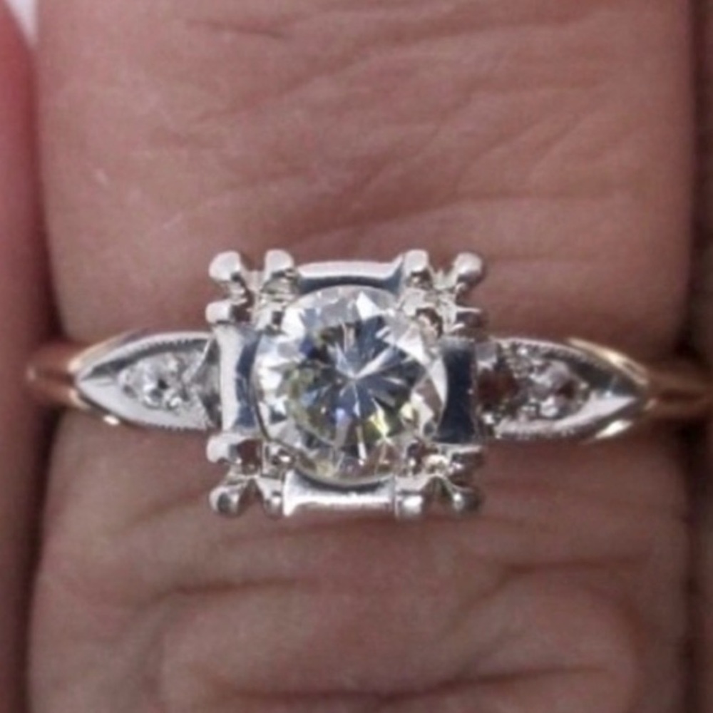 Antique Vintage Art Deco Estate Natural Diamond Engagement Ring 💍 14k Appraisal